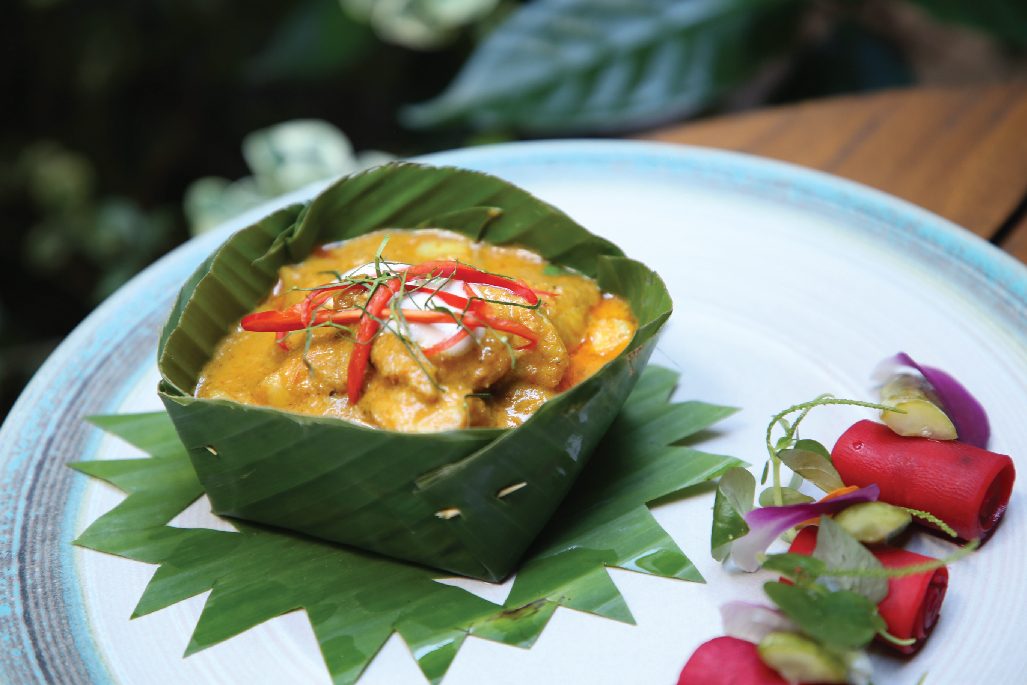 Fish Amok — Cambodia's national dish served in banana leaf