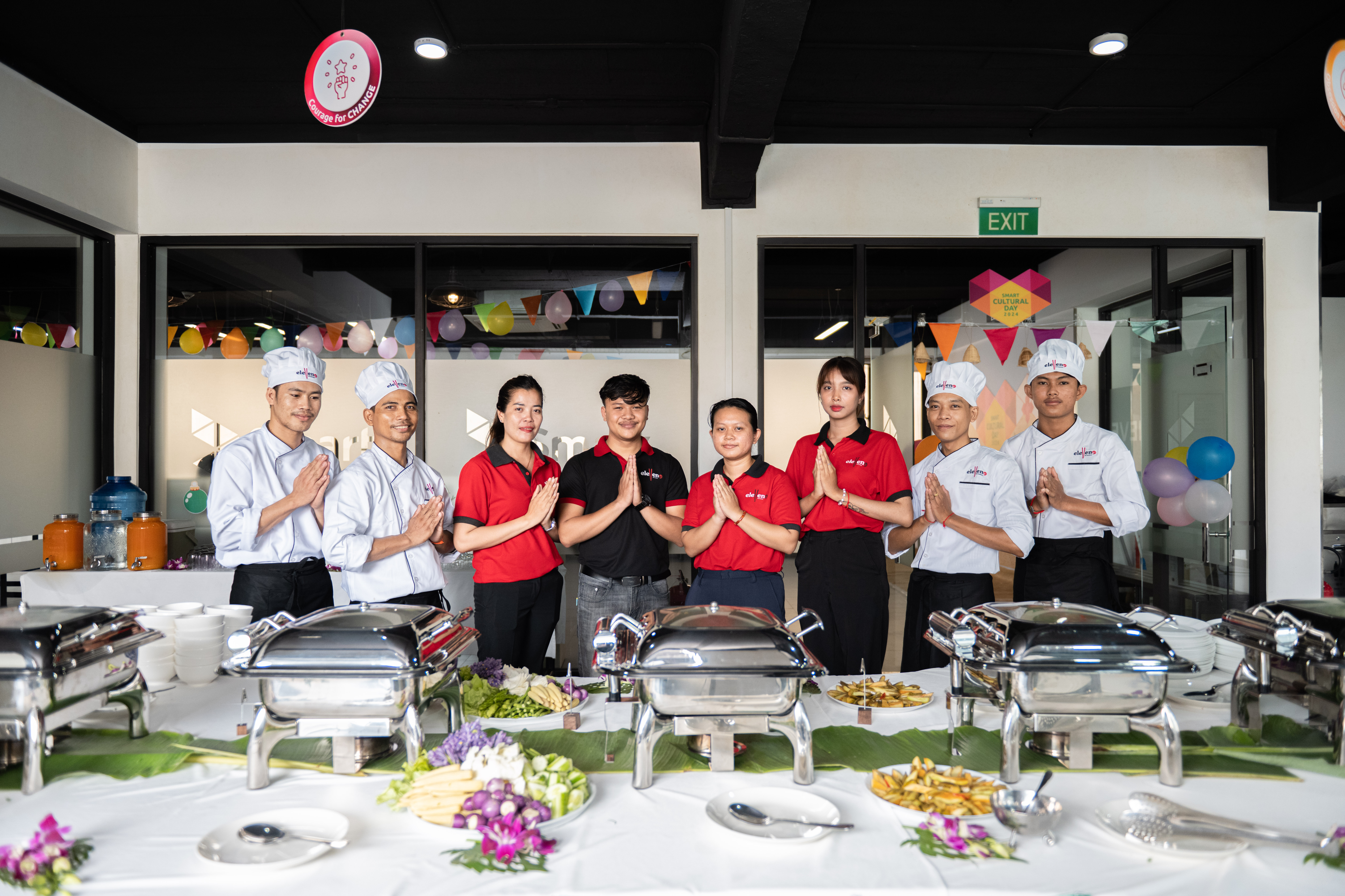 The Eleven One Kitchen team — 126 hospitality professionals serving Phnom Penh